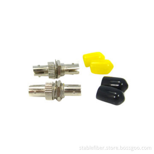 Fiber-optic Adapter, Used in Telecommunications, LAN and WAN, Body Made of Metal or Plastic